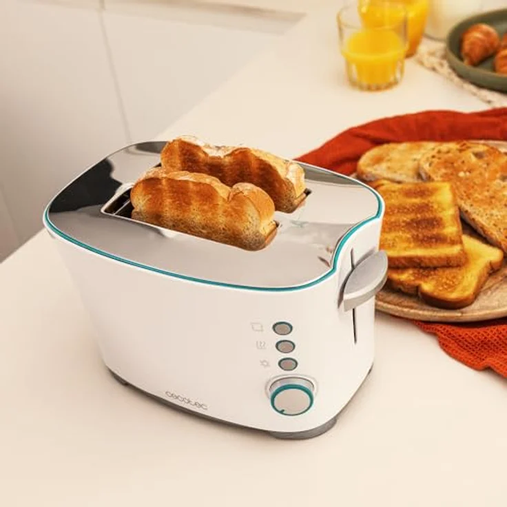 Cecotec Toast&Taste Double W, Vertikaler Toaster mit Doppelschlitz für 2, 650 W – Bild 4