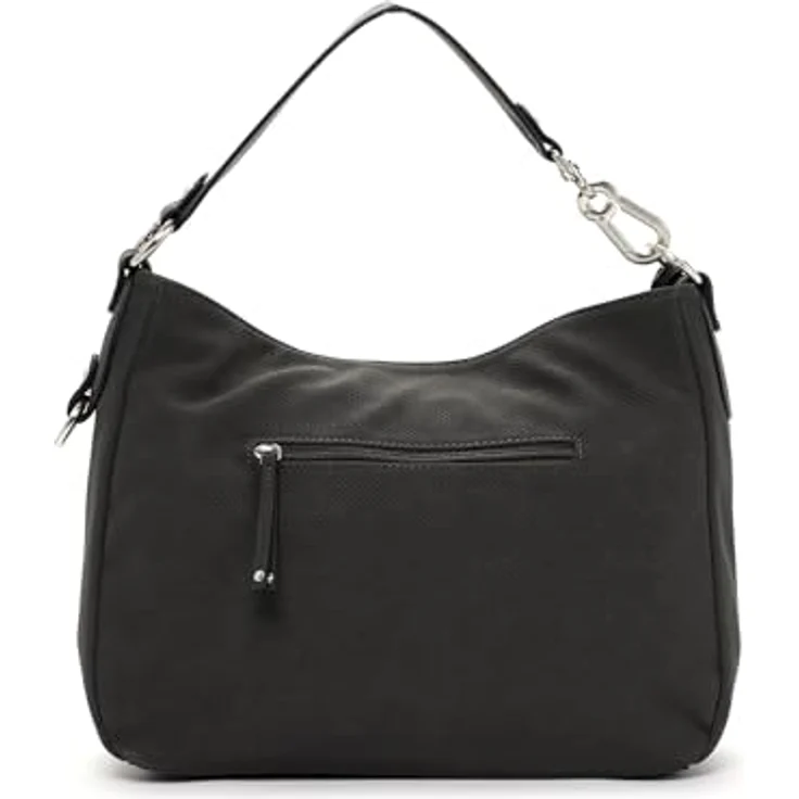 SURI FREY SFY Romy Beutel, Umhängetasche in Grau mit Lasercut-Optik, längenverstellbarem Umhängeriemen und Reißverschlussfächern – Bild 4