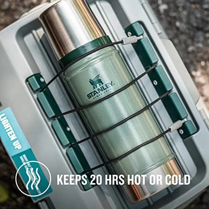 Stanley Classic Legendary Thermosflasche 750 ml Charcoal - Edelstahl Thermoskanne - BPA-frei - Thermos Hält 20 Stunden Heiß oder Kalt - Deckel Fungiert Auch als Trinkbecher - Spülmaschinenfest – Bild 4