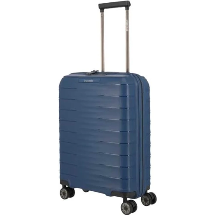 Travelite Mooby Kabinentrolley S 55 cm, 4 Rollen, 100% Polypropylen, blau – Bild 3