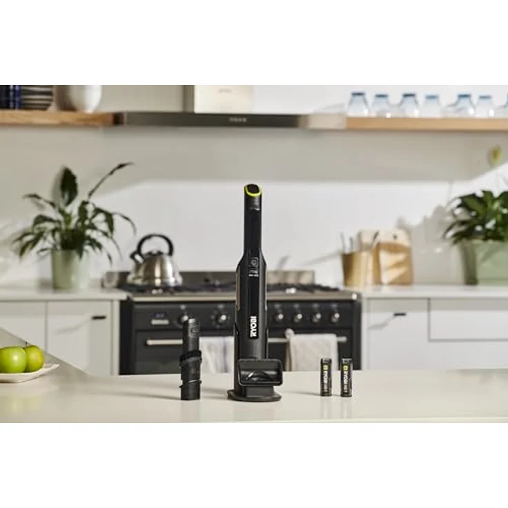 Ryobi RHV44-220G 4V USB-Handstaubsauger mit bürstenlosem Motor, 50 Airwatts, Dockingstation, Polster- & Fugendüse – Bild 6