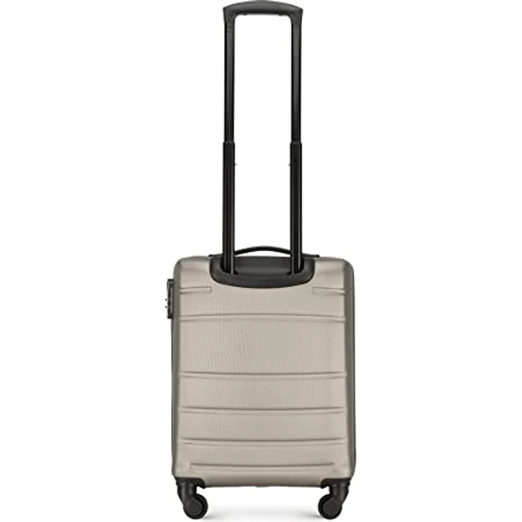 WITTCHEN Handgepäck Trolley Koffer Reisekoffer aus ABS Hartschalen Trolley 4 Rollen Kombinationsschloss Champagner 56-3A-651-86 – Bild 4