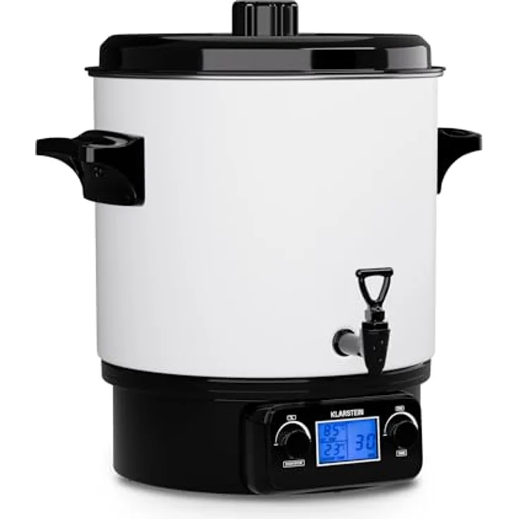 Klarstein Biggie Digital Einkochtopf, 27L Edelstahl, 1800W, Heizgetränkespender mit Digitaldisplay und Zapfhahn – Bild 2