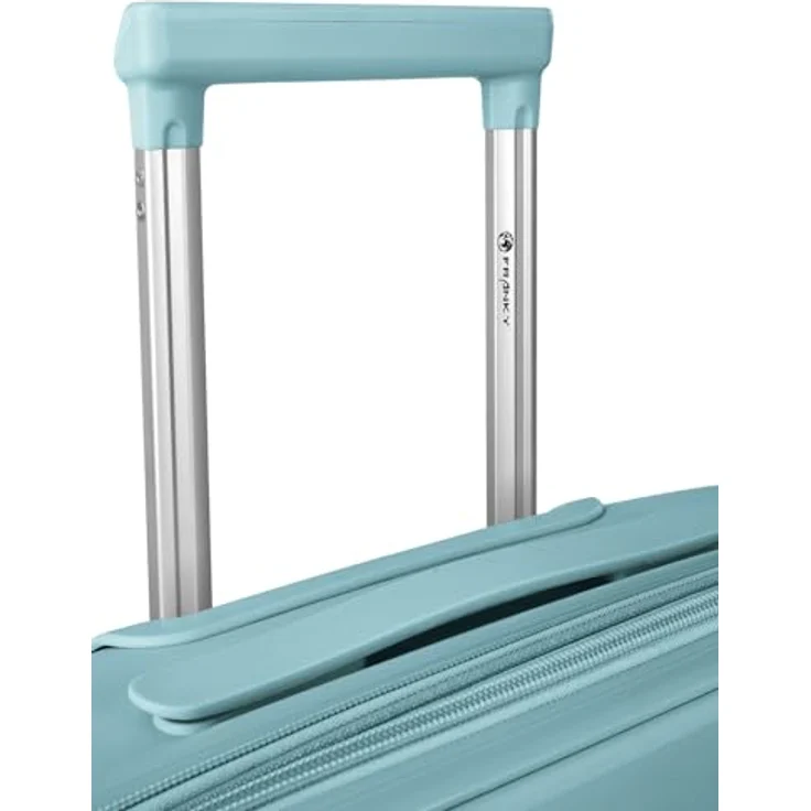 Franky London Serie XL Trolley, großer Hartgepäck Check-in Koffer 49 x 28 x 74 cm aus Polypropylen mit 91 Liter Volumen, 4 Doppelrollen und Zahlenschloss für Damen und Herren – Bild 4