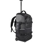 Normani Matara 9653, Wasserdichter Rucksack-Trolley, 60 Liter, Schwarz, mit verstellbarem Teleskopgriff und Schuhfach