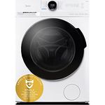 Midea MF20EW90WB Waschmaschine / 9KG / 1400 U/min/A/Leiser & effizienter Inverter Motor/HealthGuard-System/Steam Care/Nachlegefunktion/APP-Steuerung/AquaStop, Weiß