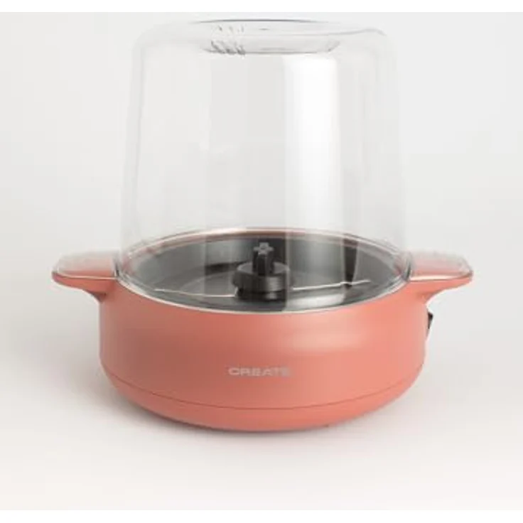 CREATE Popcorn Maker Studio, Popcornmaschine mit Butterschmelzer, 500W, Terrakotta, für 100g Mais in 5 Minuten, süßes oder gesalzenes Popcorn – Bild 2