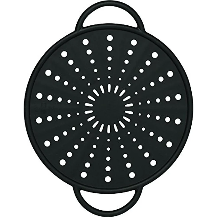 Emsa 514560 Spritzschutz, Ø 26 cm, Silikon, Anthrazit, Smart Kitchen – Bild 2