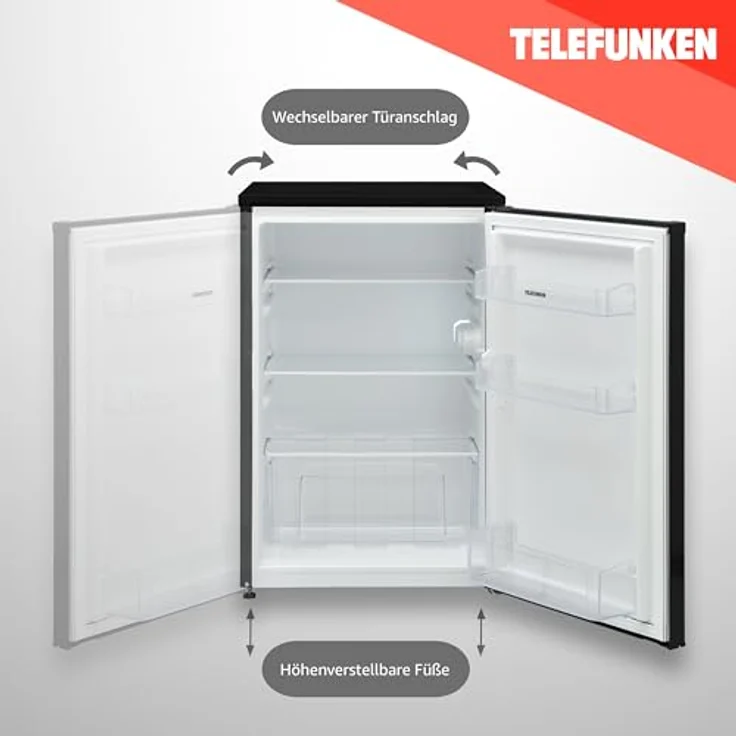 Telefunken C-135-100 Kühlschrank ohne Gefrierfach | Freistehend | 135 Liter | LED-Beleuchtung – Bild 4