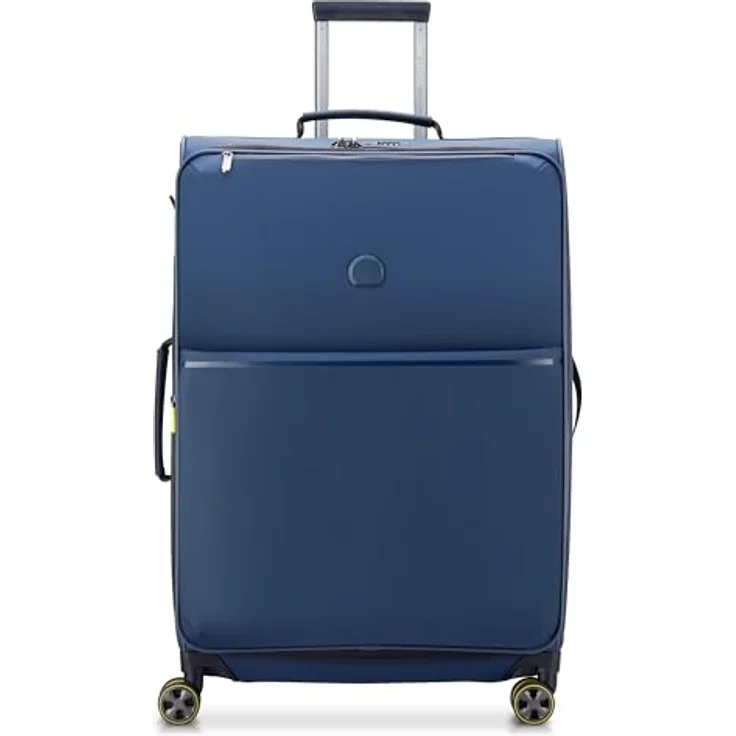 DELSEY Paris Turenne Soft, erweiterbarer weicher Koffer, 76 cm x 50 cm x 33 cm, XL, Blau, wasserabweisend, mit RPET-Innenfutter und 10-jähriger Garantie – Bild 1