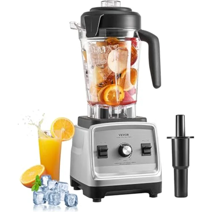 VEVOR Standmixer Smoothie Maker, 1600 W, 2,5 L professioneller Mixer mit leistungsstarkem Motor, multifunktional für Smoothies, Milchshakes und Säfte, BPA-frei – Bild 1