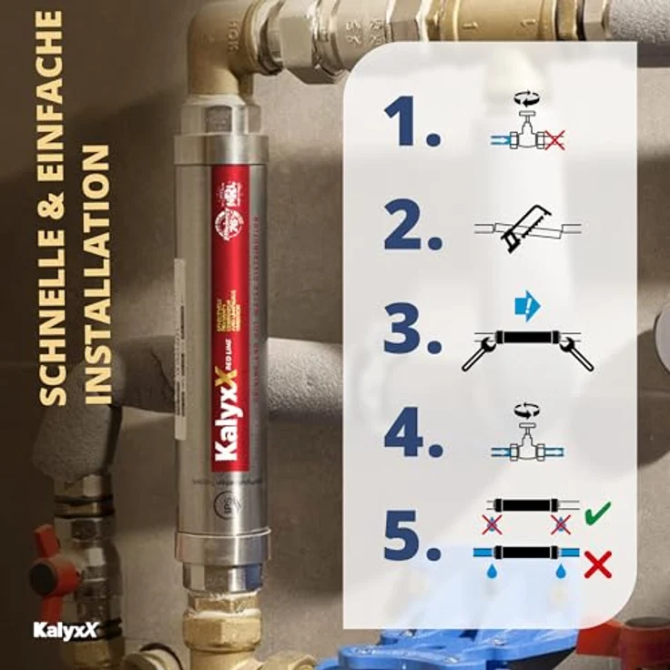 SAT IPS Kalyxx RedLine Wasserenthärter G 1", patentierte TGP-Technologie zur Kalkreduktion ohne Chemikalien – Bild 5
