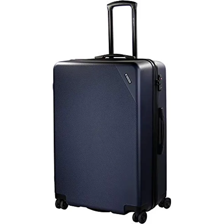 Bugatti Hartschalenkoffer Kallisto 71 x 47 x 30.5 cm - 98L - 4 Rollen Reisekoffer, Blau mit TSA Zahlenschloss