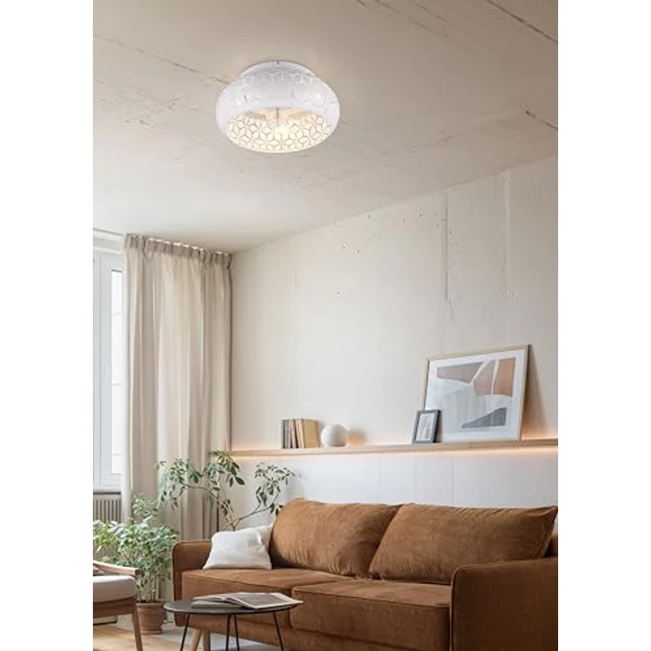 RL LIVE YOUR LIGHT Deckenventilator mit Beleuchtung Bidar R61574031, Metall Weiß matt, 3 Geschwindigkeiten, Sommer-Winterbetrieb, Fernbedienung, Timer – Bild 5