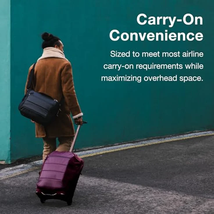 Osprey Ozone Handgepäck, 40 l, Trolley mit 2 Rädern, Schwarz, leichtes Design und durchsichtige Innentaschen – Bild 4