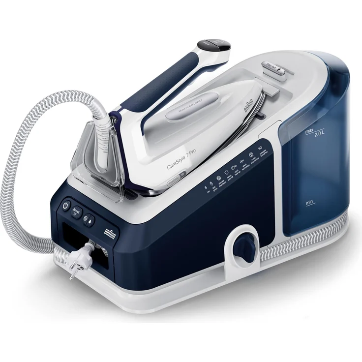 Braun CareStyle 7 Pro, Dampfbügelstation mit PowerSteam-Technologie, ergonomischem Design und 190 g/min Dampfausgabe