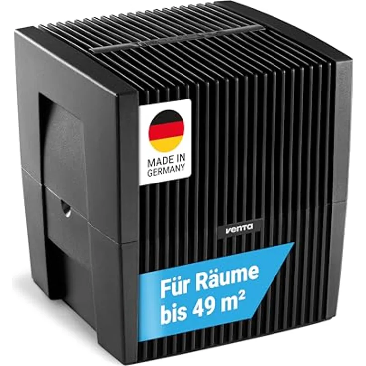 Venta Luftbefeuchter LW25 Classic Original, sehr leise 21 dB(A), energieeffizient 2 Watt, hygienische Kaltverdunstung, 7 l-Tank, für Räume bis 49 m², mit Duftfunktion