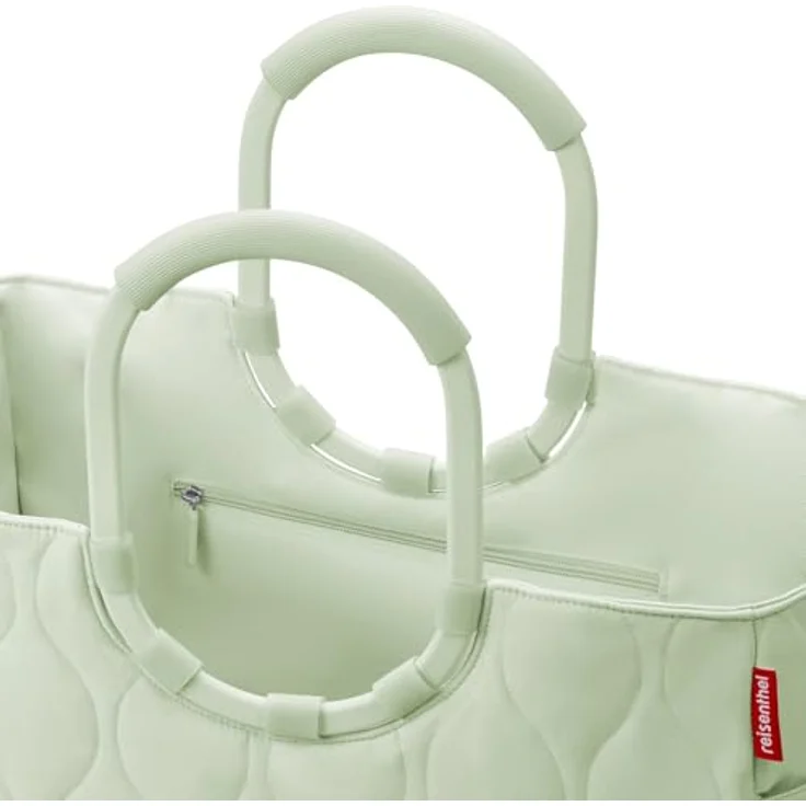 reisenthel loopshopper L puffer iced matcha, stabile Einkaufstasche mit wasserabweisendem Design und 25 l Volumen, aus recycelten PET-Flaschen – Bild 3