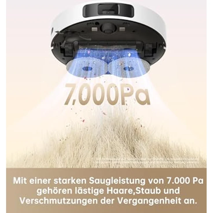 dreame L10s Plus Saugroboter mit automatischer Staubentleerung, nimmt Staub aus bis zu 90 Tagen auf, 7.000 Pa Saugkraft, DuoScrub™-Wischsystem, automatische Moppanhebung, Ultraschall-Teppicherkennung – Bild 4