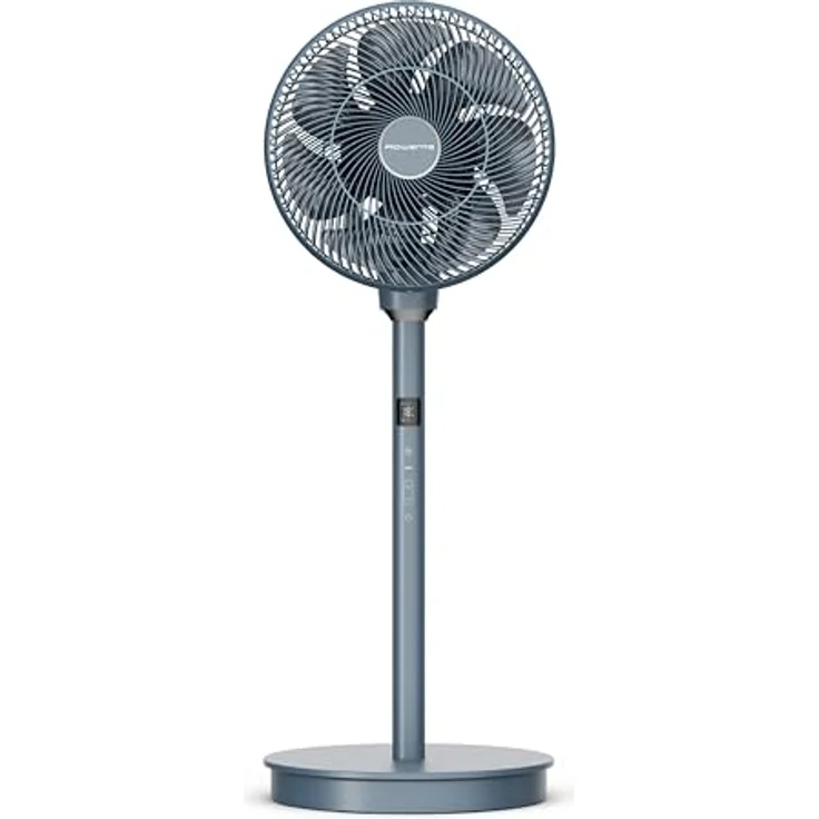 Rowenta Turbo Swift Silence QV5041F0, Standventilator mit multidirektionaler Schwenkfunktion, 18 Geschwindigkeitsstufen, 12h Timer, bis zu 50% Energieeinsparung, extrem leise, Blau – Bild 2