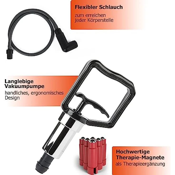 Pulox Schröpfgläser Koffer Set 19 St. Schröpfen Set mit Vakuumpumpe – Bild 5