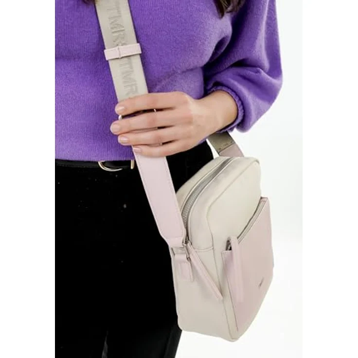 Tamaris Umhängetasche TAS Angelique, für Damen aus Nylon, zweifarbiges Design, Logo-Prägung – Bild 4