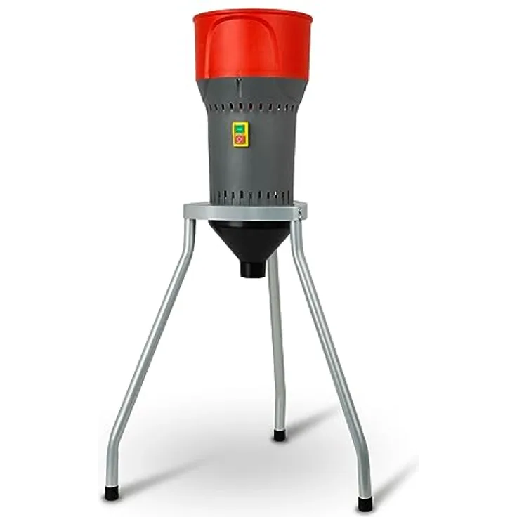 EBERTH Elektrische Getreidemühle, 1000 Watt mit 6L Einfülltrichter, 300 kg/h, Edelstahlklinge, 5 Siebe für präzisen Mahlgrad