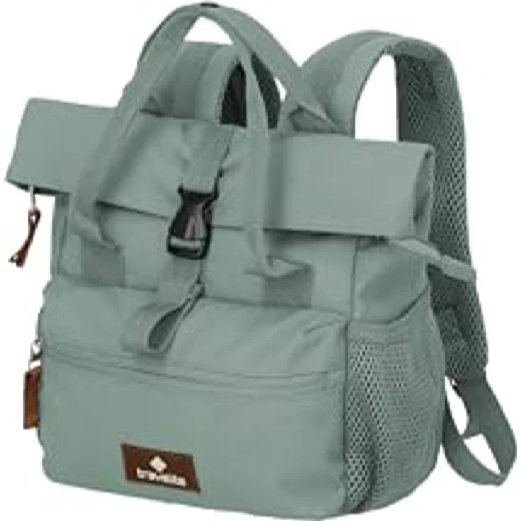 Travelite Basics City Rucksack, 27 cm, mintgrün, 100% Polyester, kompakt und leicht – Bild 1