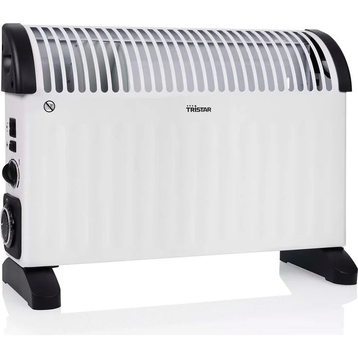 Tristar KA-5168 Konvektor-Heizung, 3 Heizstufen (750/1250/2000 W), Turbo-Funktion, 24-Stunden-Timer, flüsterleise, Überhitzungsschutz