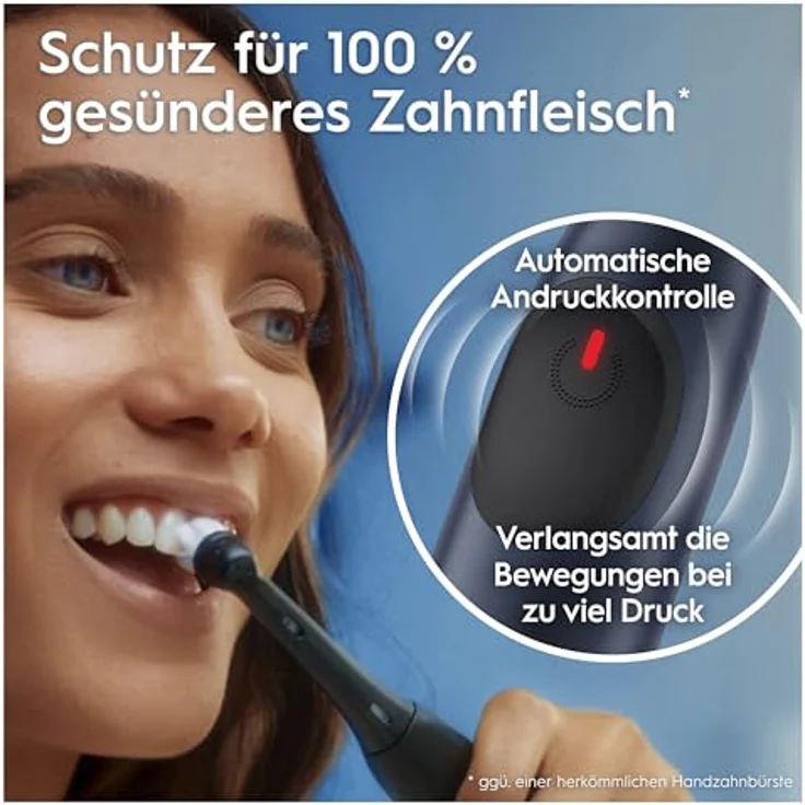 Oral-B iO Series 2 Elektrische Zahnbürste/Electric Toothbrush, 3 Putzmodi, Magnet-Technologie, Ocean Blue – Bild 4