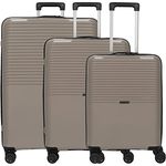 D&N Travel Line 4000 - Trolley-Set, 3tlg. taupe