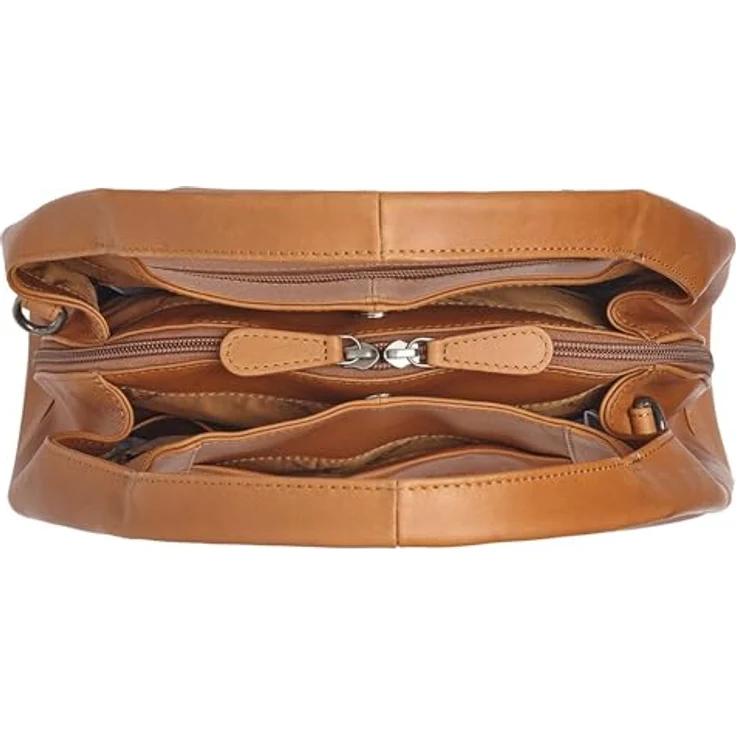 The Chesterfield Brand Salina Schultertasche, Leder, 32 cm, mit Magnetverschluss und Innenraumteiler – Bild 4