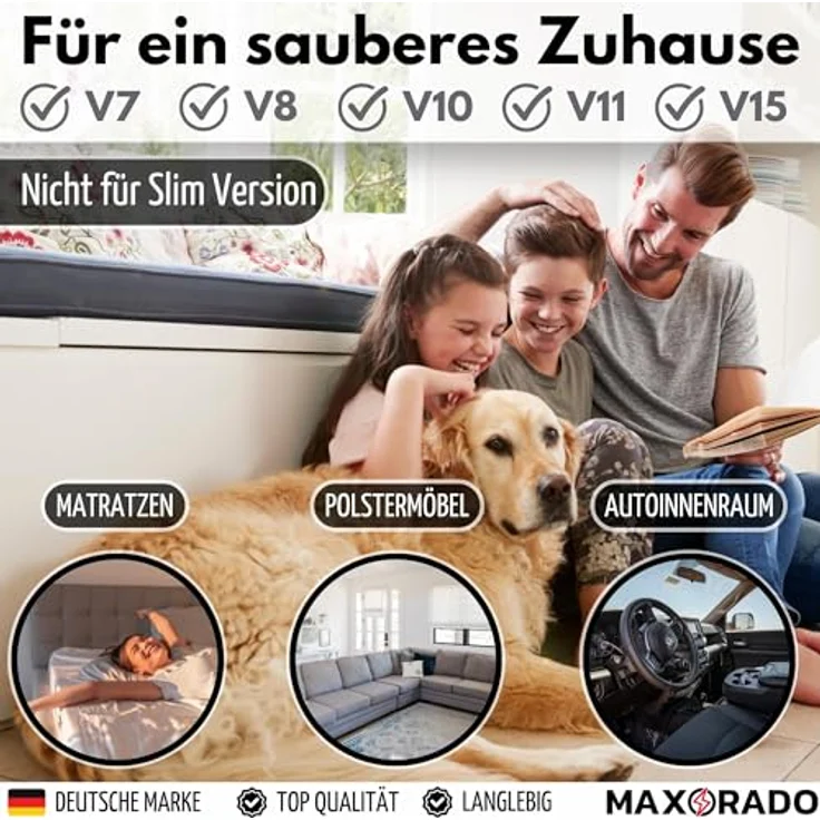Maxorado NEW Mini Turbodüse, Ersatzteil für Dyson V7 V8 V10 V11 V15, Elektrobürste für Tierhaar, Polster- und Matratzendüse, einfache Installation, starke Staubaufnahme – Bild 4