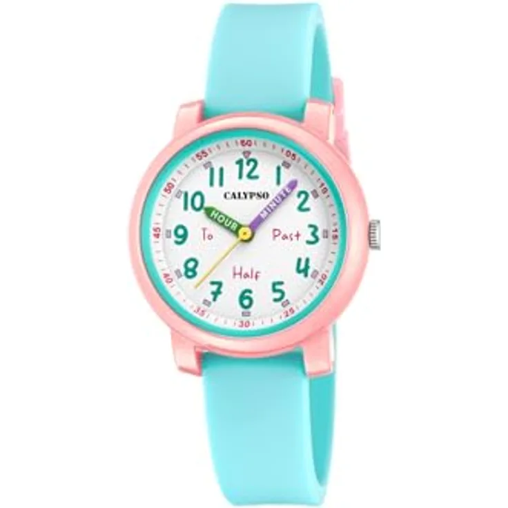 Calypso Analoges Modell COR.ESF.Blanc von Calypso, Armbanduhr für Mädchen, blau