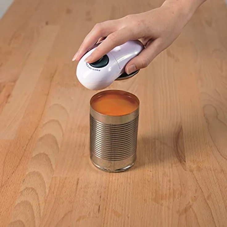 Culinare Einfach den batteriebetriebenen Öffner auf Dosen jeder Größe setzen, Knopf drücken weiß – Bild 5