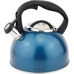 Michelino livemore Vintage Retro Flötenkessel Wasserkessel Pfeifkessel Wasserkocher Teekocher Petrol