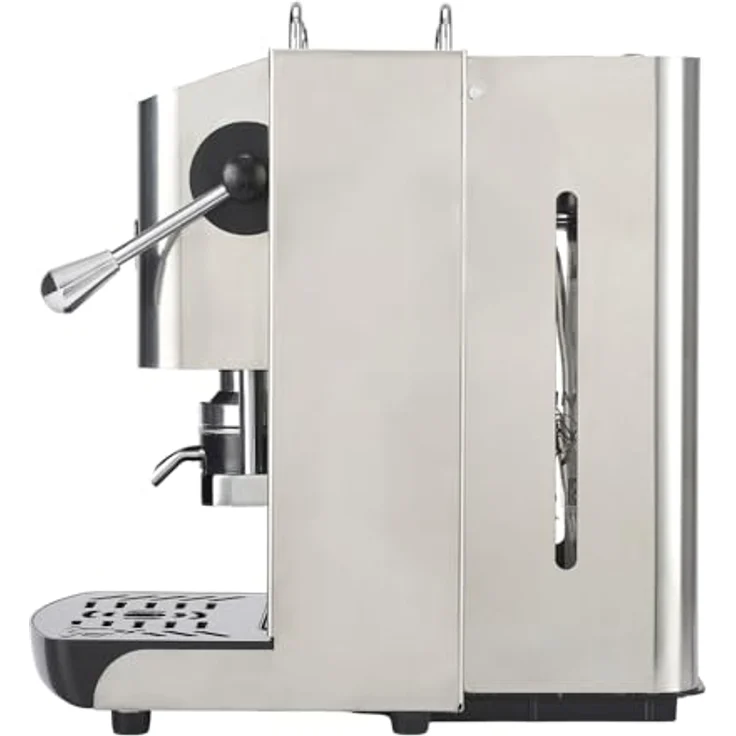 FABER COFFEE MACHINES Pro 3.0 Inox, ESE 44 mm Kaffeemaschine aus Edelstahl mit Magnetventil, herausnehmbarem Padhalter und 1L Glaskanister (Glossy) – Bild 3