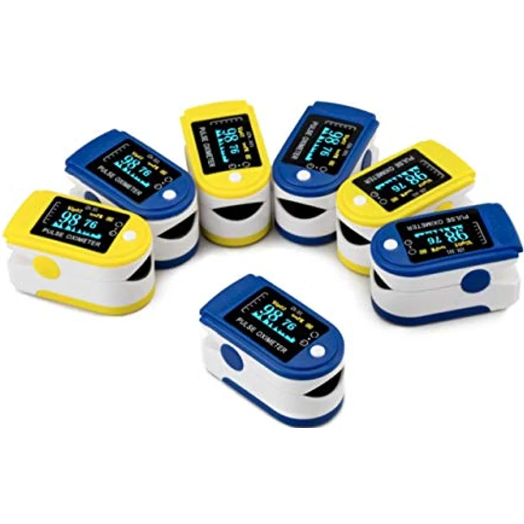 CONTEC Medima Pharma Saturatiemeter / Oximeter, OLED-Display in Blau und Gelb, SpO2- und Pulsfrequenzanzeige, automatisch abschaltend – Bild 2