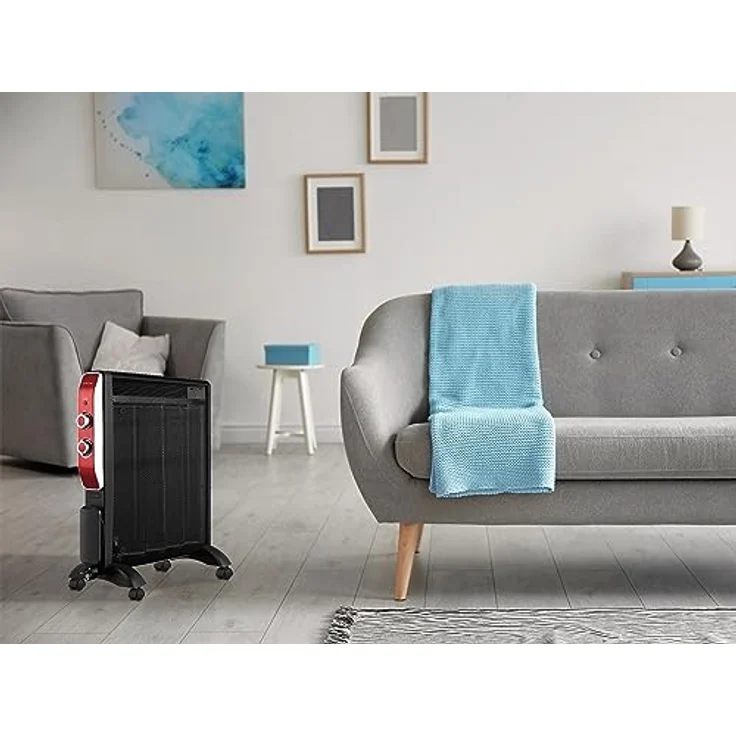 PURLINE Elektrische Heizung mit Glimmerplatte mit einstellbarer Thermostat, Radiator – Bild 6
