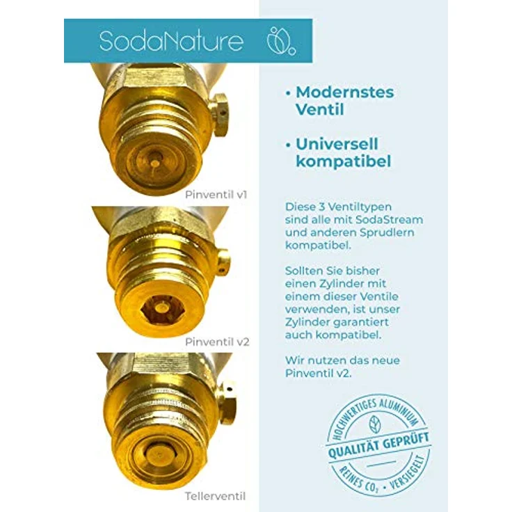 SodaNature Premium 60L CO2 Zylinder für SodaStream (z.B. Crystal 2.0) – Bild 4