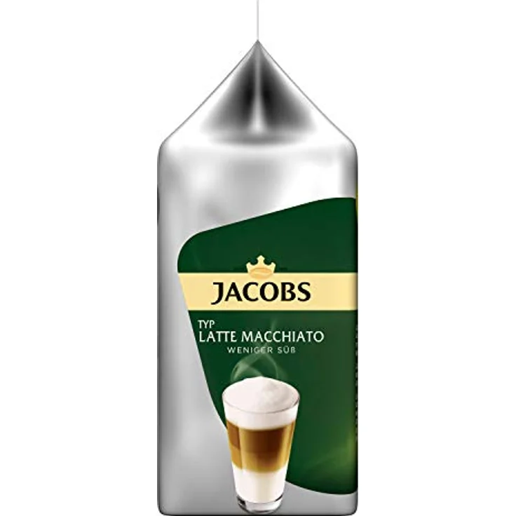 Tassimo Jacobs Typ Latte Macchiato Weniger Süß, Kaffeekapsel, Milchkaffee, 220 g, 8 Portionen – Bild 4