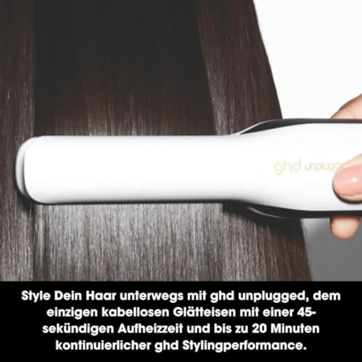 ghd unplugged Styler Akkubetrieb, kabellos, weiß – Bild 5