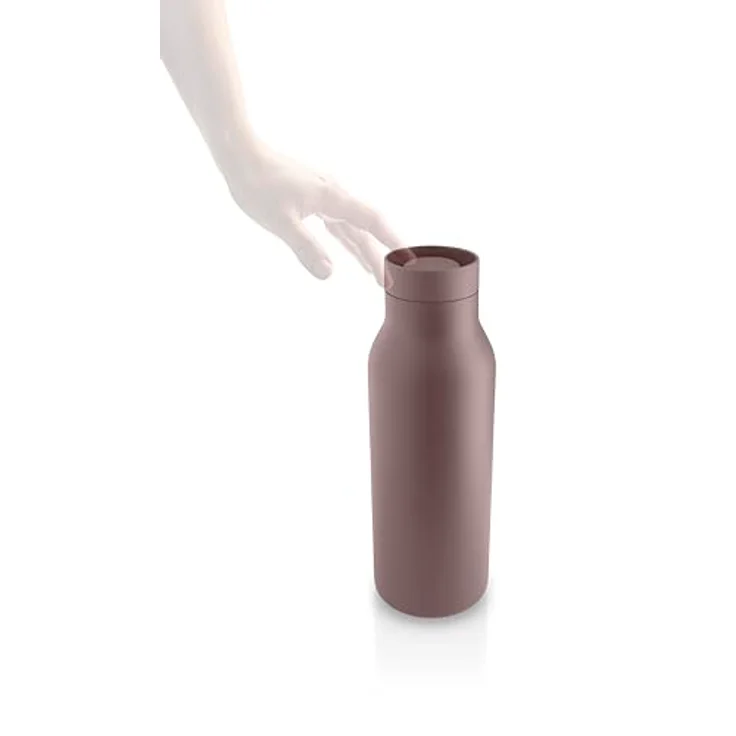 Eva Solo Urban Isolierflasche 0.5 Liter, Vakuum-Isolierung für kalte und warme Getränke, Vintage Brown – Bild 4