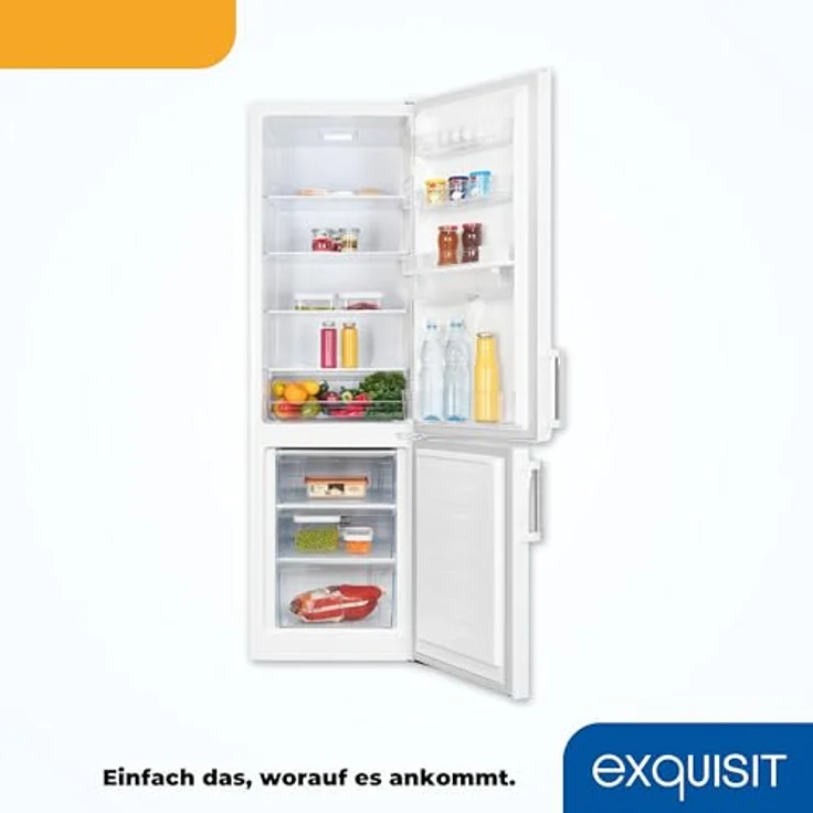 Exquisit Kühl-Gefrierkombination KGC5265-70-H-WS-010E weiss | 268 L Nutzinhalt | Wasserspender | 4*-Gefrieren | Standgerät – Bild 5
