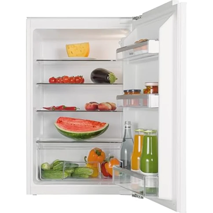 Amica EVKS 16182-1 Einbaukühlschrank ohne Gefrierfach, Energieeffizienzklasse E, Festtür-Technik, 135 l Nutzinhalt, LED-Beleuchtung, weiß – Bild 1