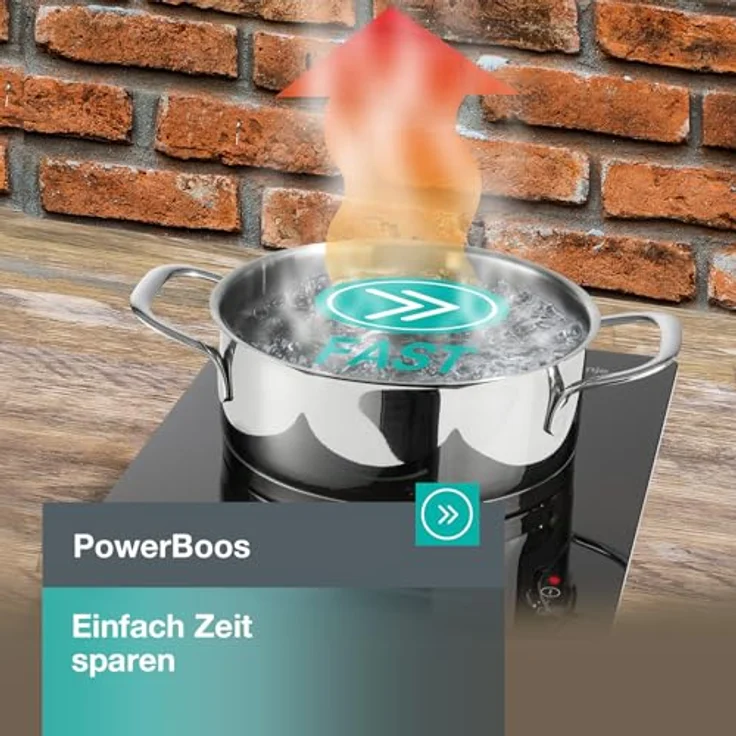 Gorenje Hob ICY2000SP Induction, Number of burners/cooking zones 1, Touch, Timer, Black, Kochfeld, Schwarz – Bild 4