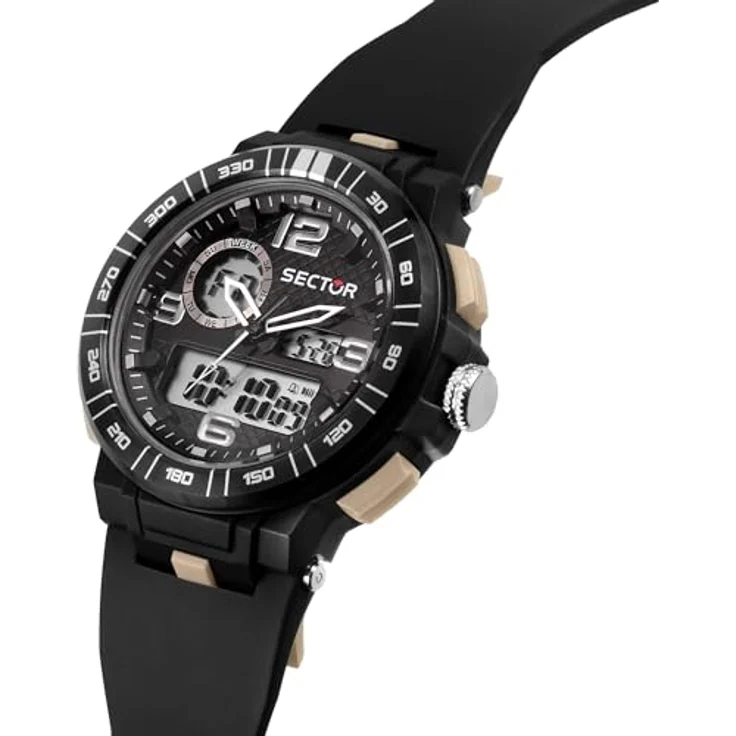 Sector Herren Armbanduhr Digital PURarmband schwarz USE51532003 – Bild 5