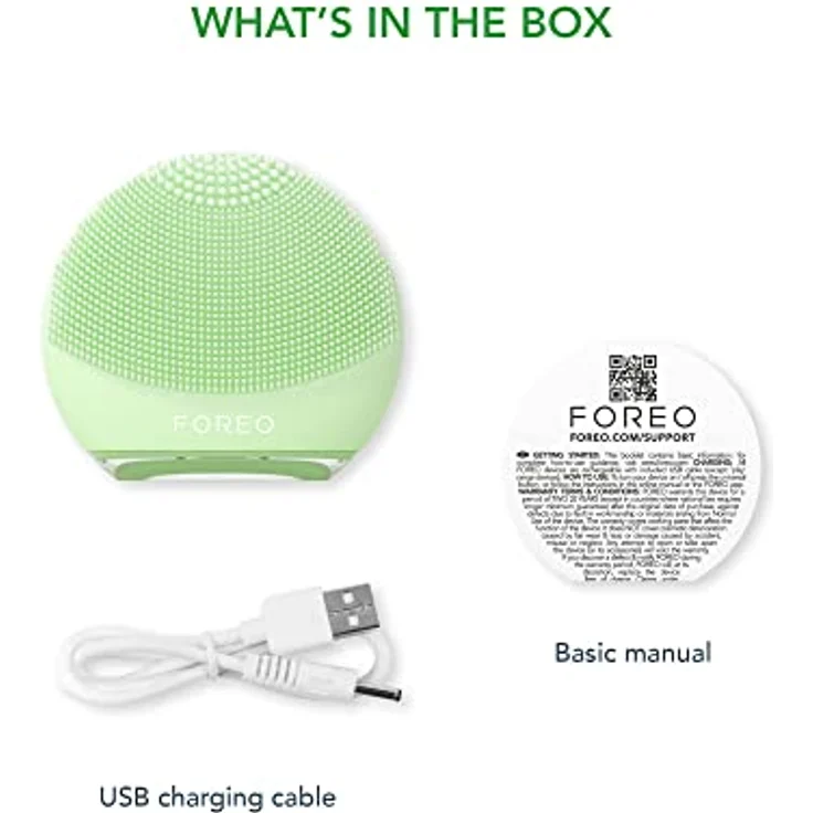 FOREO LUNA™ 4 go Pistachio, Gesichtsreinigungsbürste mit 2-in-1 Reinigung & Straffung, 8 T-Sonic Intensitäten, ultra-hygienisches Silikon – Bild 6