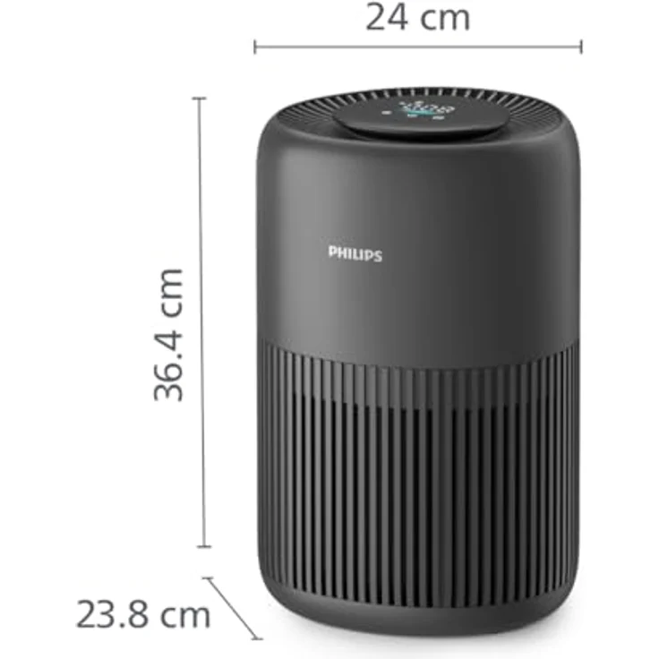 Philips Luftreiniger 900 Serie, HEPA NanoProtect + Aktivkohlefilter, CADR 250m³/h für 65m² Allergiker, leise, intelligent und energieeffizient (AC0951/13) – Bild 2