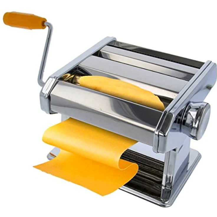 Nudelmaschine Pastamaschine verchromt für Spaghetti und Tagliatelle 12243 – Bild 2